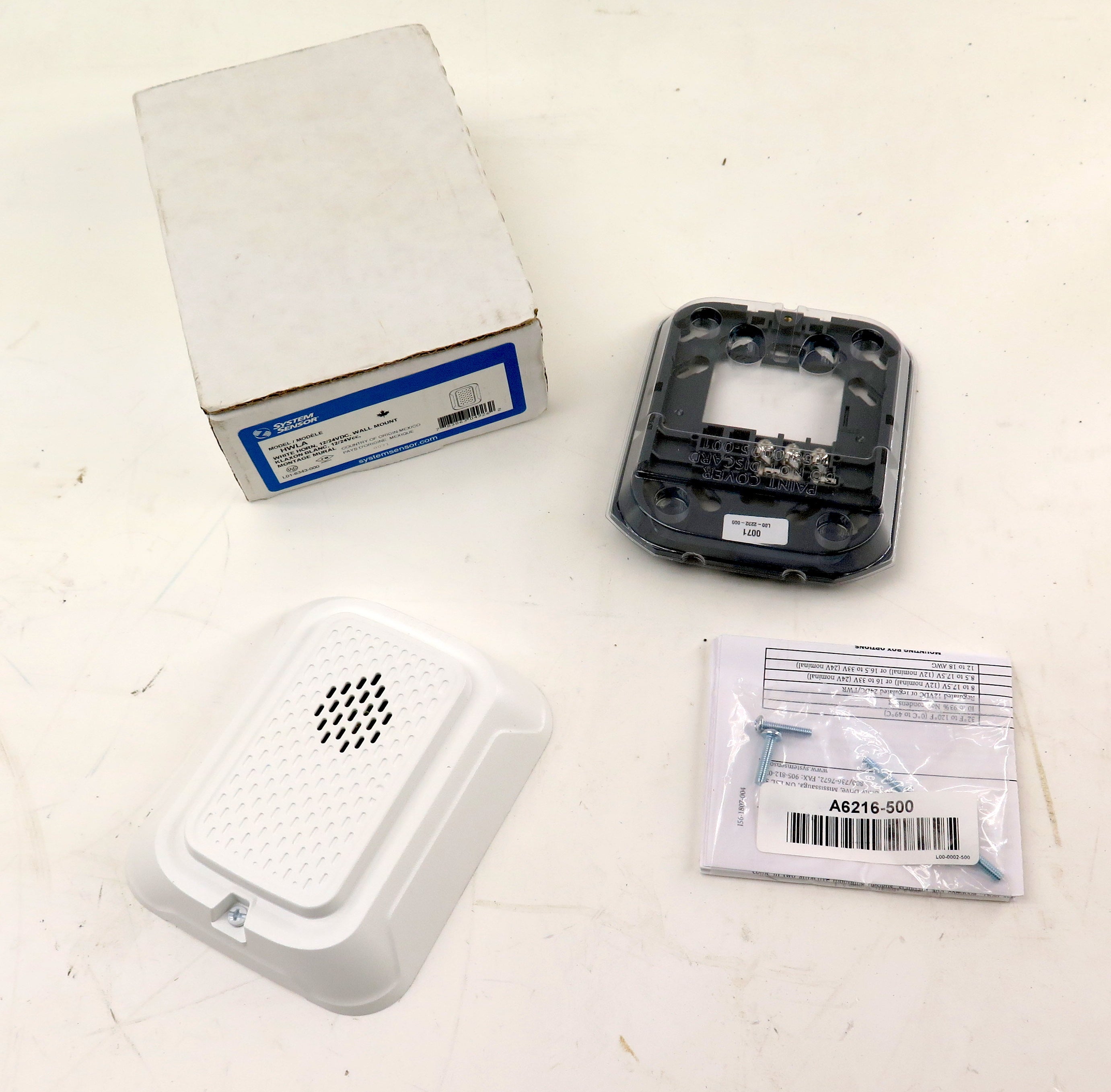 System Sensor HWLA White Horn 12/24VDC Wall Mount - Advance Operations