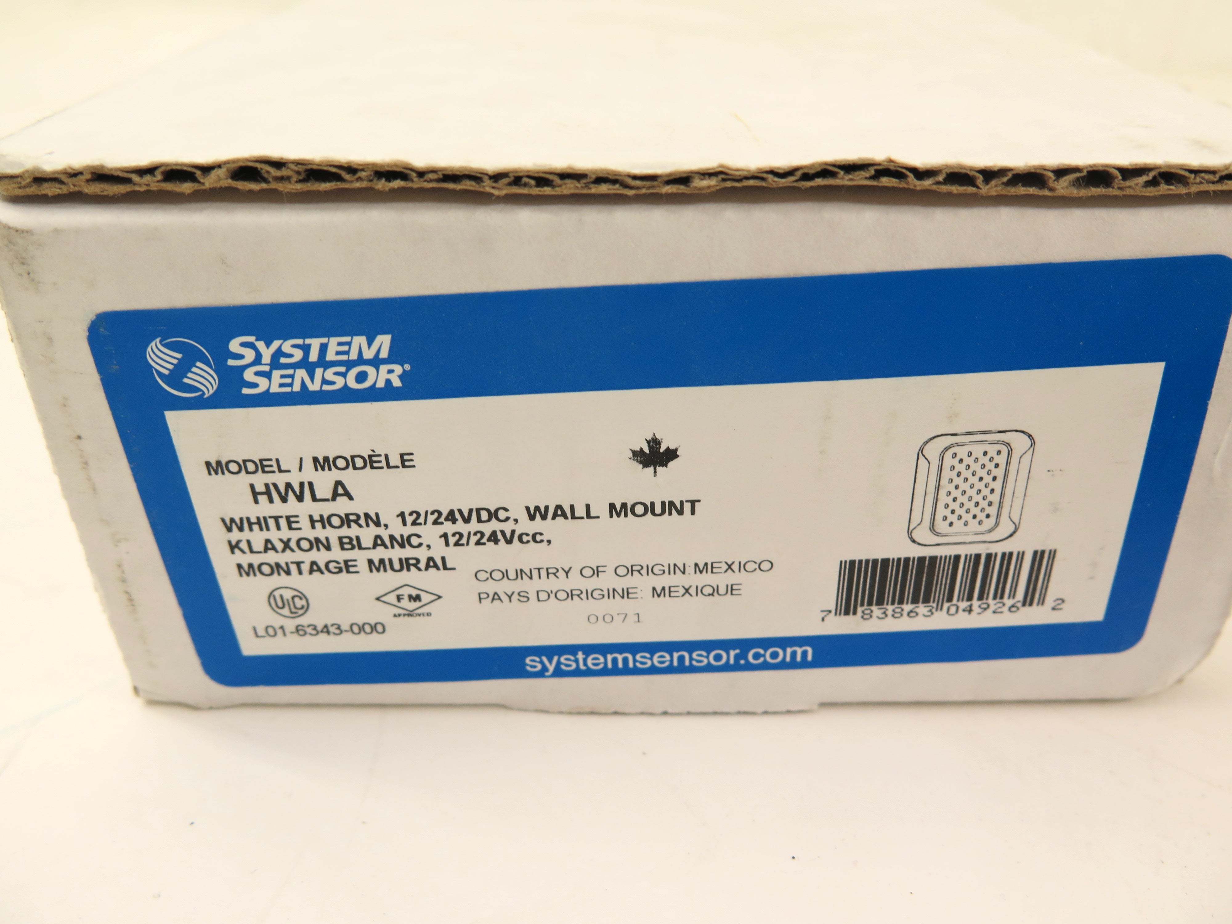 System Sensor HWLA White Horn 12/24VDC Wall Mount - Advance Operations