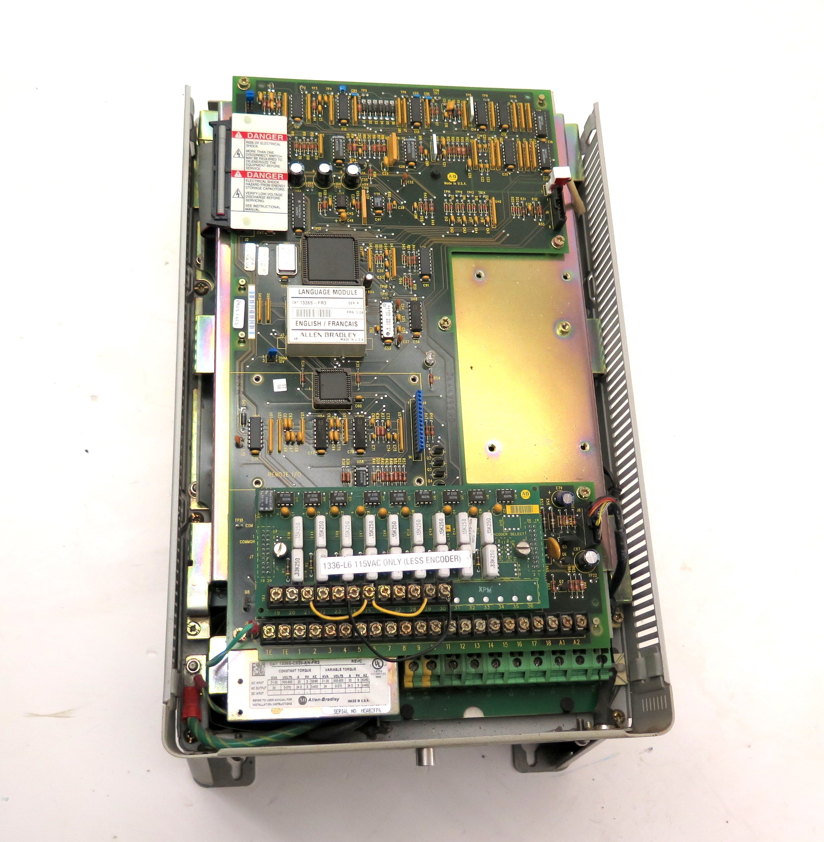 Allen-Bradley 1336S-C020-AN-FR3 REV.C AC Drive 24KVA 500-600Vac - Advance Operations