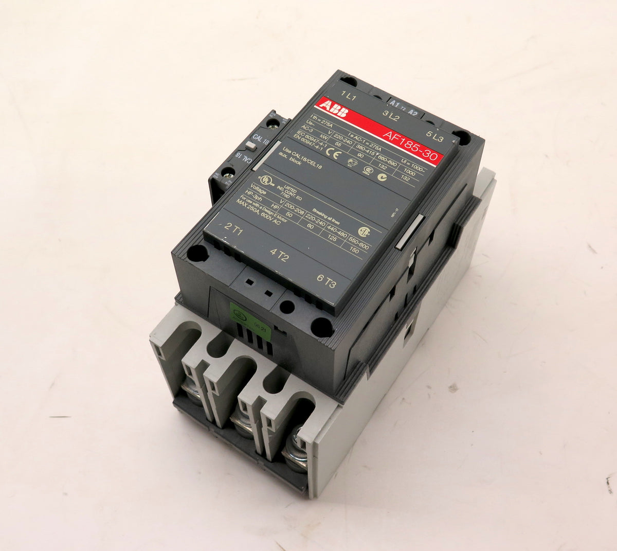 ABB AF185-30 Contactor 3P Max 250A 600Vac - Advance Operations