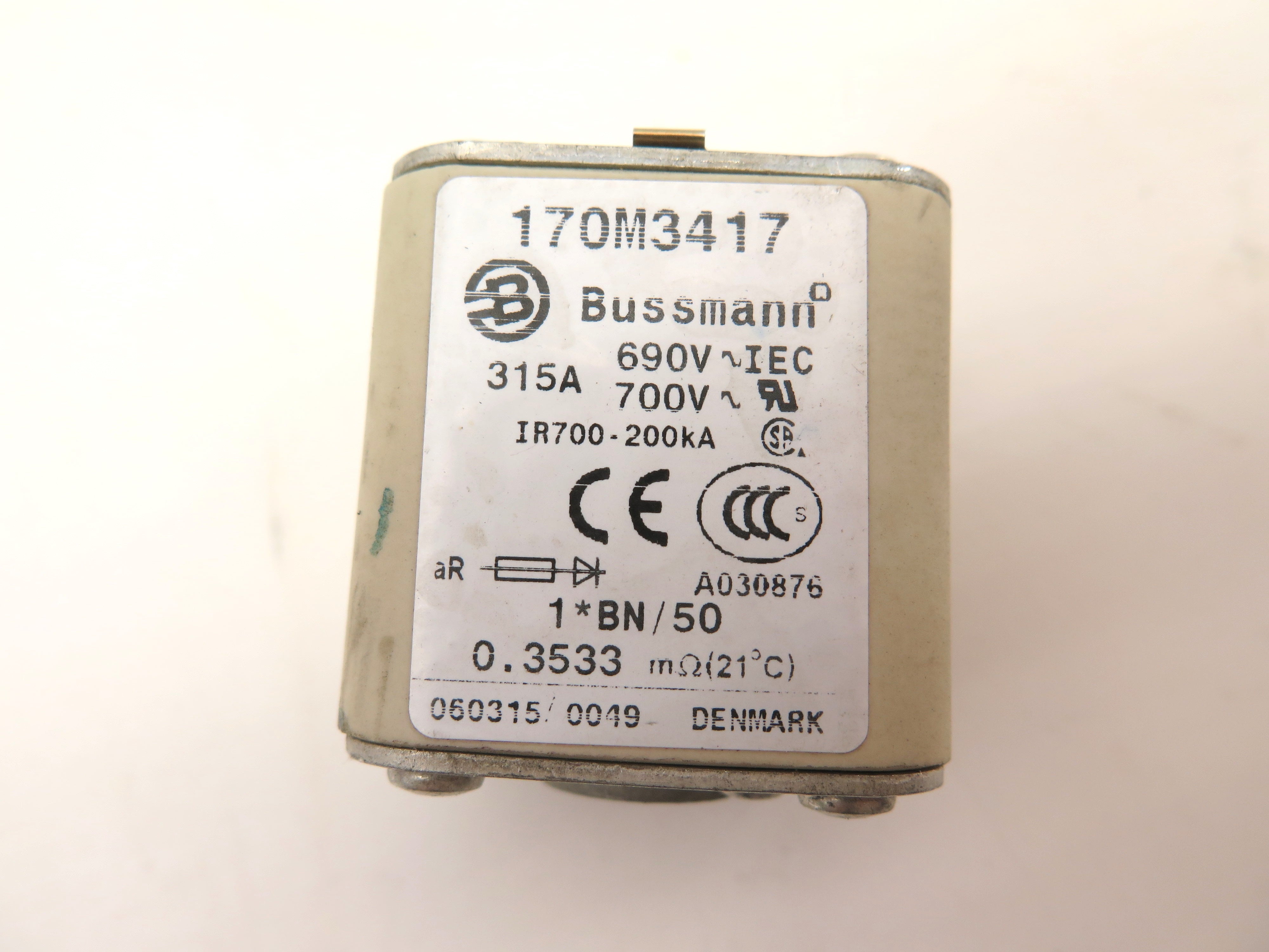 Bussman 170M3417 315A Fuse - Advance Operations
