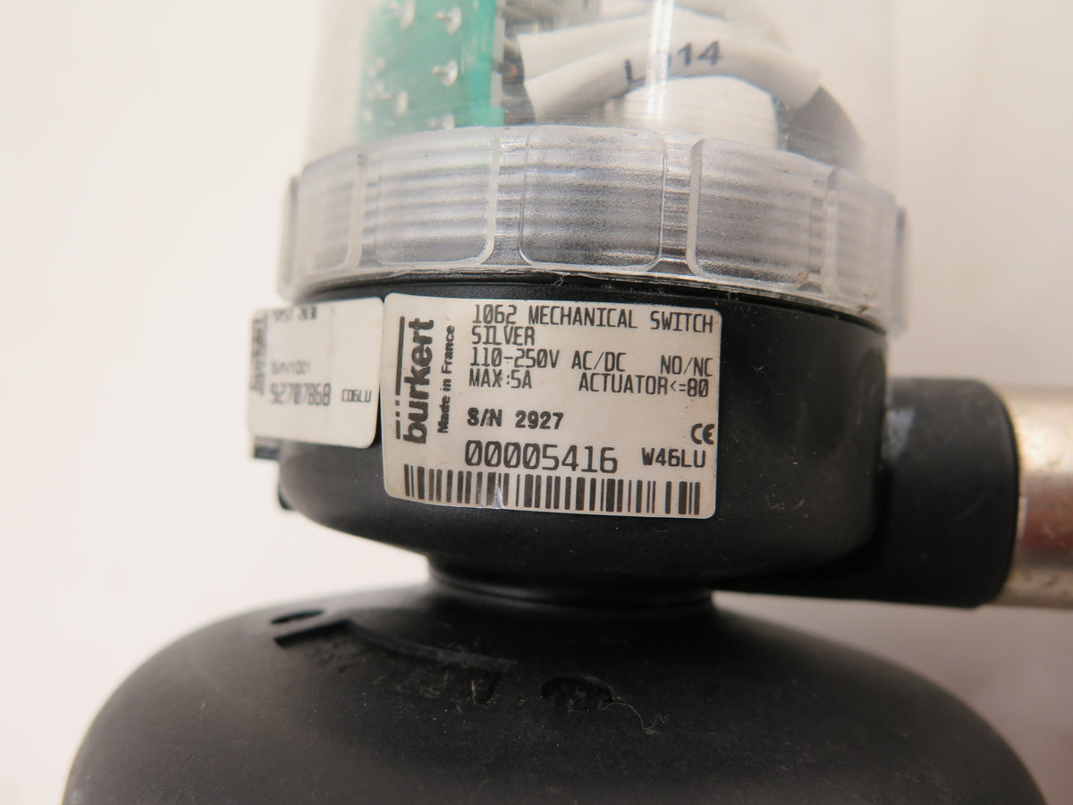 Burkert 2030 A 20.0 EA PV PVC Diaphragm Valve - Advance Operations