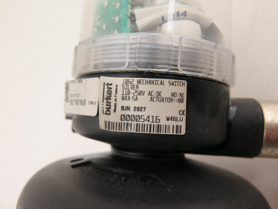 Burkert 2030 A 20.0 EA PV PVC Diaphragm Valve - Advance Operations