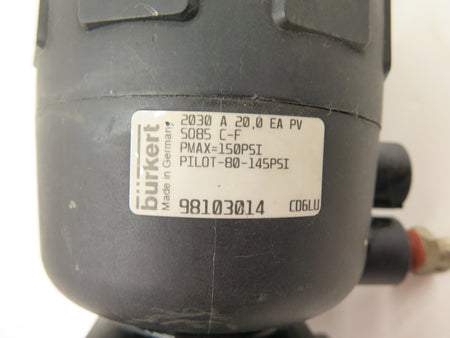Burkert 2030 A 20.0 EA PV PVC Diaphragm Valve - Advance Operations