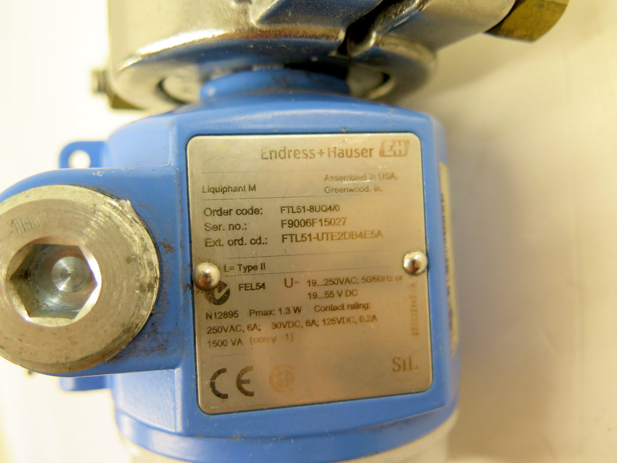 Endress + Hauser FTL51-UTE2DB4E5A Transmitter & Sensor - Advance Operations