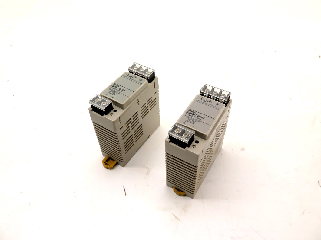 Omron S8VS-06024 Power Supply Input 100-240Vac Output: 24Vdc LOT OF 2 - Advance Operations