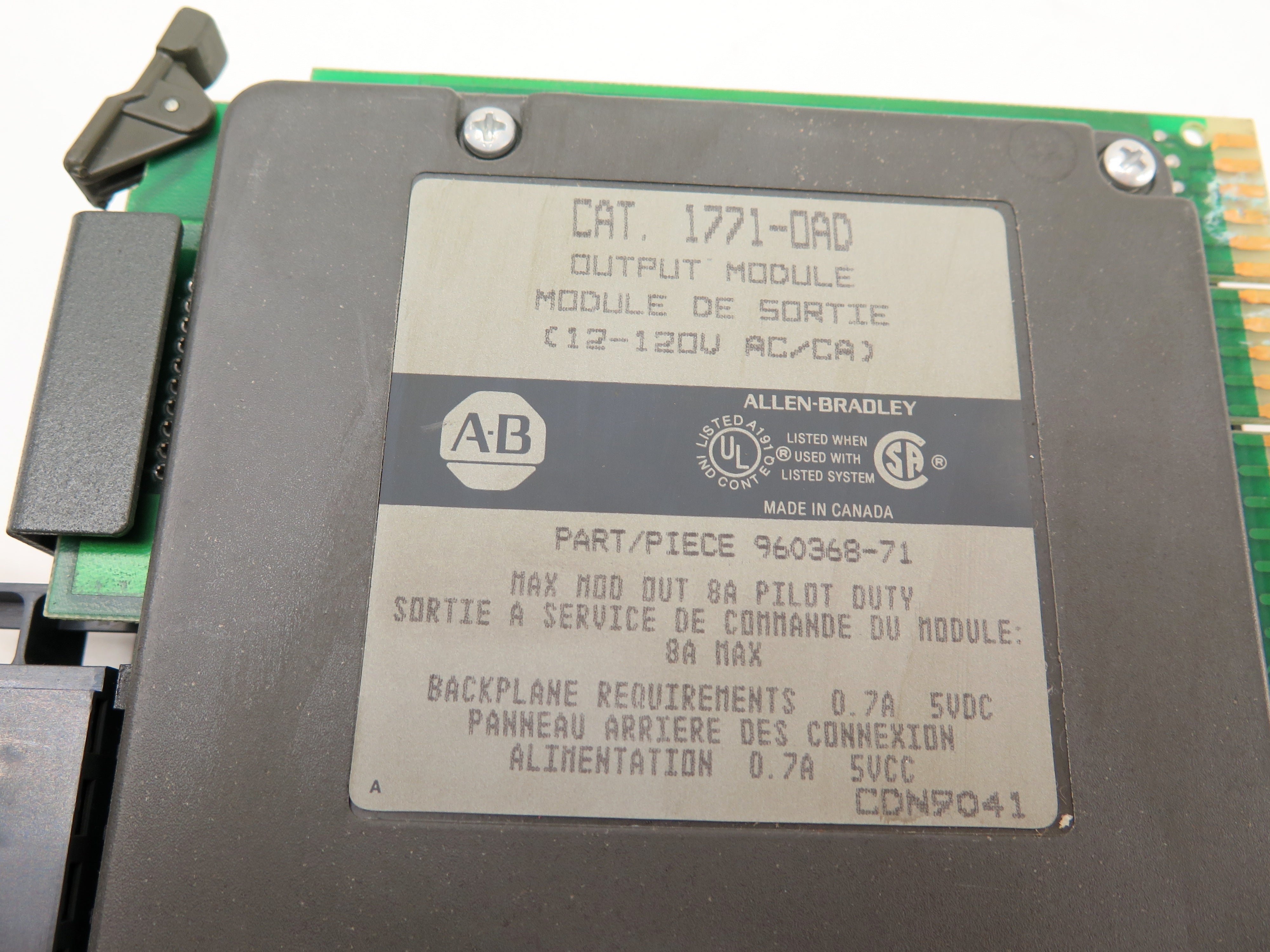 Allen-Bradley 1771-OAD Output Module 12-120V AC LOT OF 2 - Advance Operations