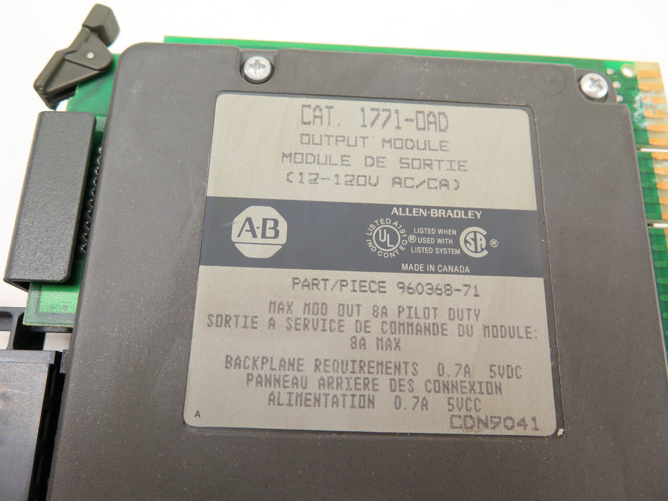 Allen-Bradley 1771-OAD Output Module 12-120V AC LOT OF 2 - Advance Operations