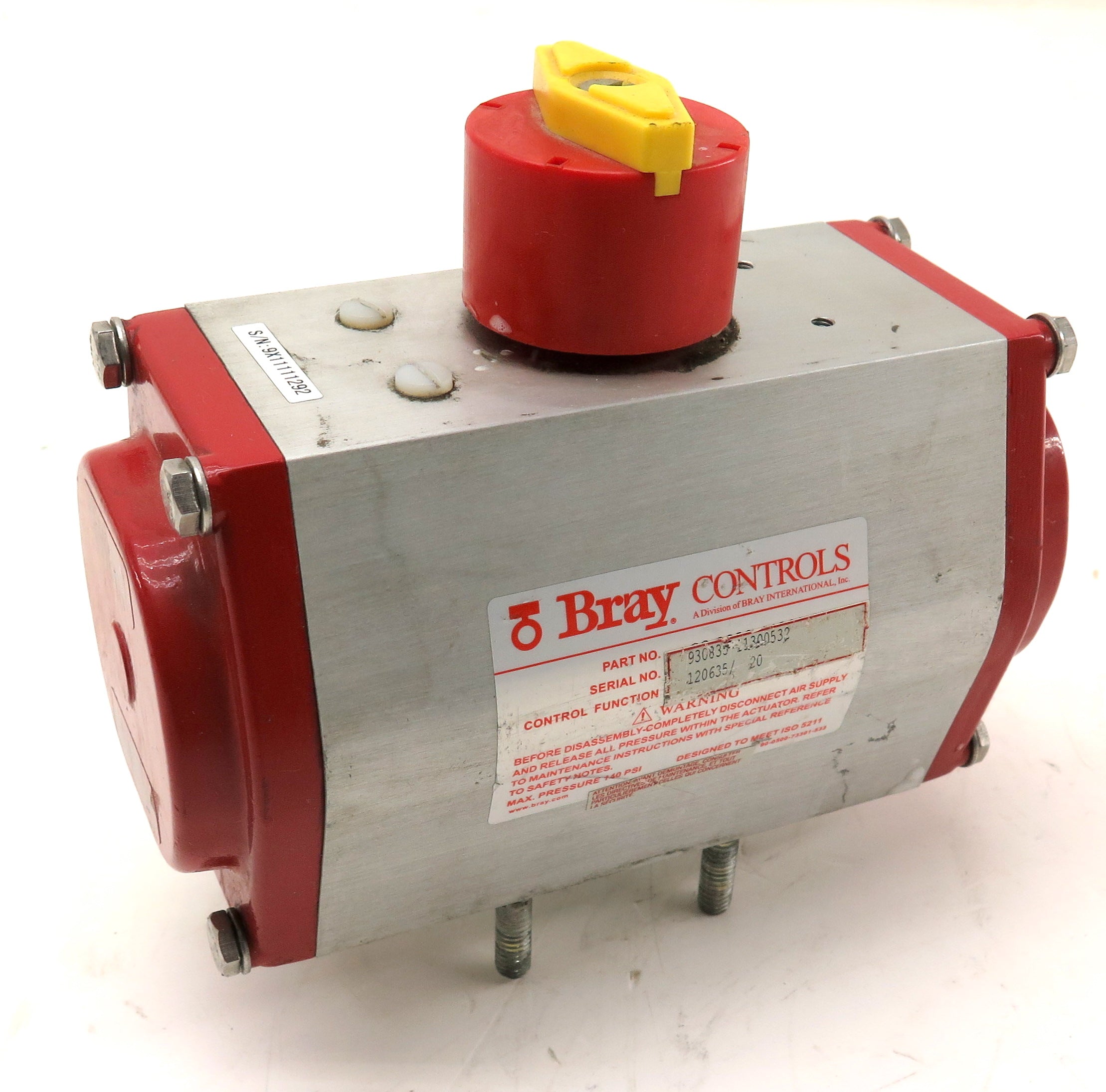 Bray Controls 930835-11300532 Spring Return Pneumatic Actuator ...