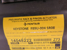 Load image into Gallery viewer, Keystone F89U-004 SR08 Pneumatic Rack &amp; Pinion Actuator &amp; 2007NBY2B2M0200 - Advance Operations
