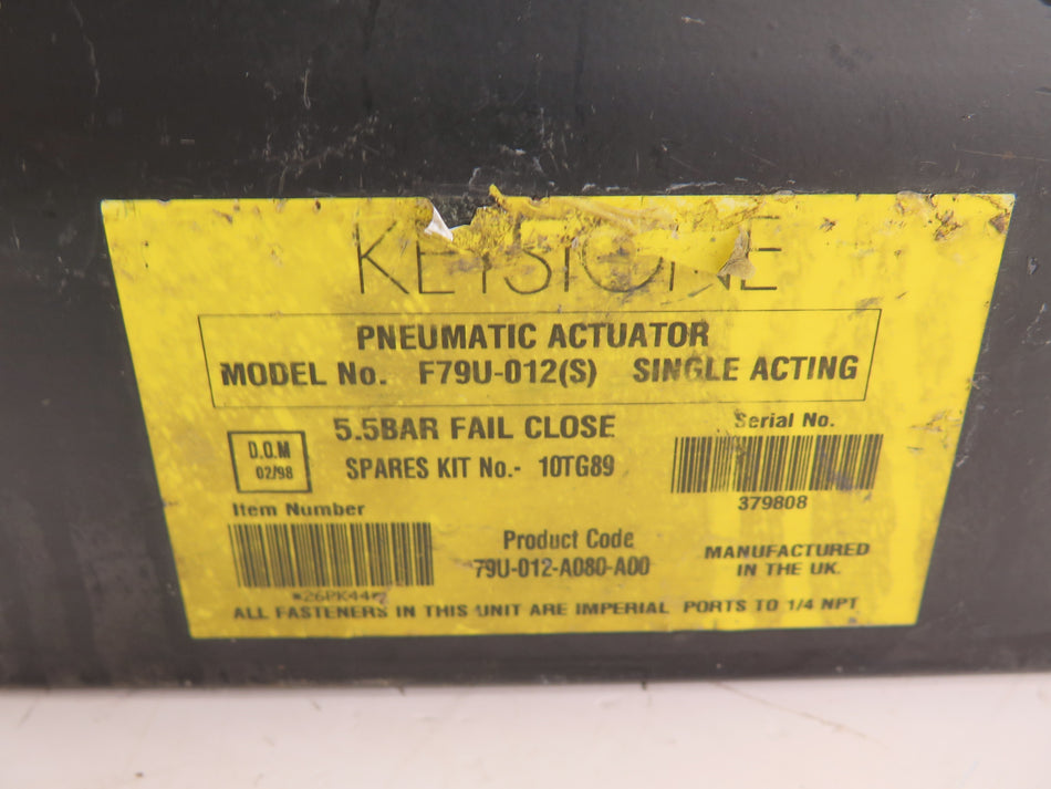 Keystone F79U-012(S) Single Acting Pneumatic Actuator Kit - Advance Operations
