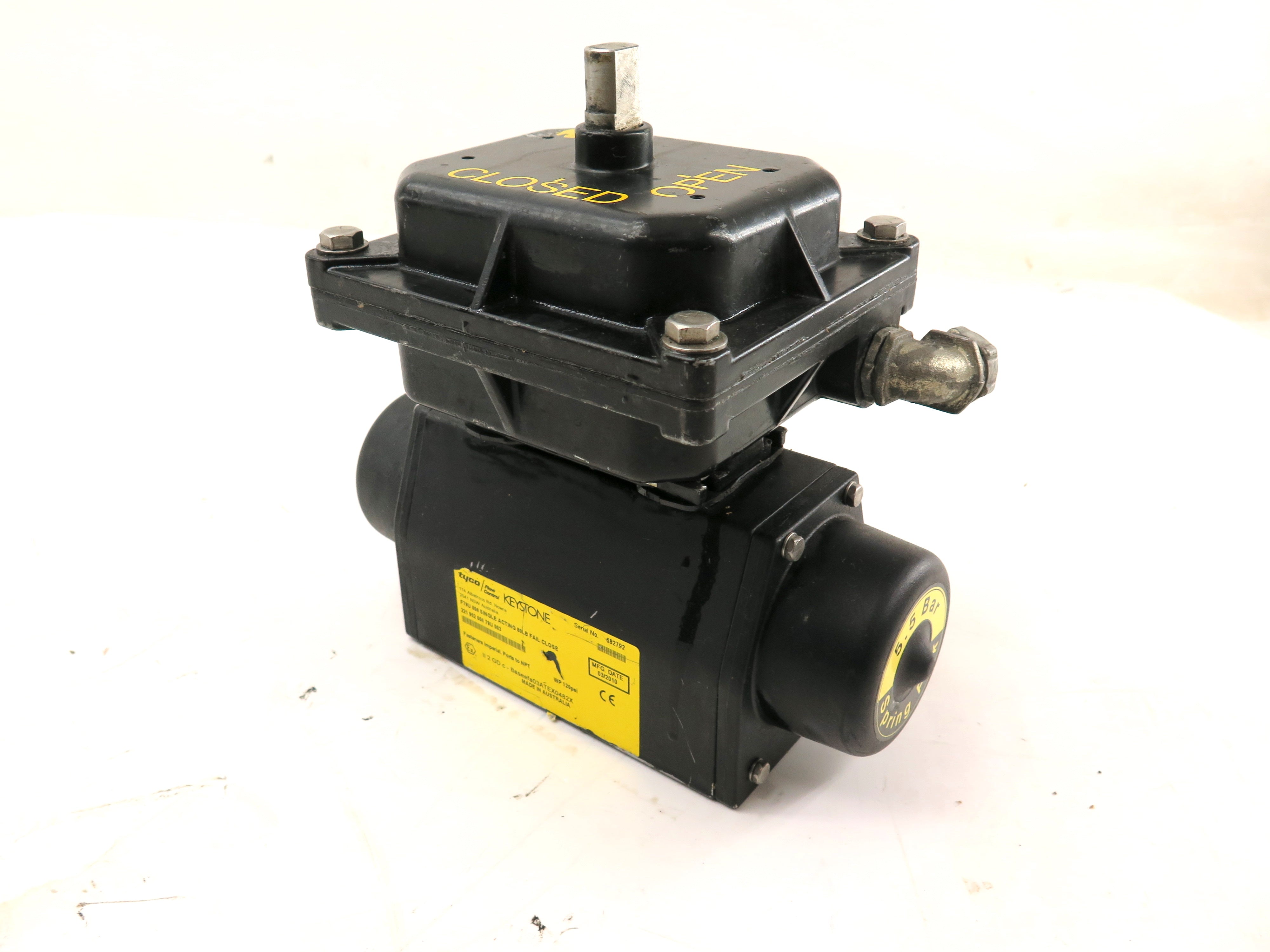 Keystone F79U 006 Single Acting 80Lbs Fail Close Actuator - Advance Operations