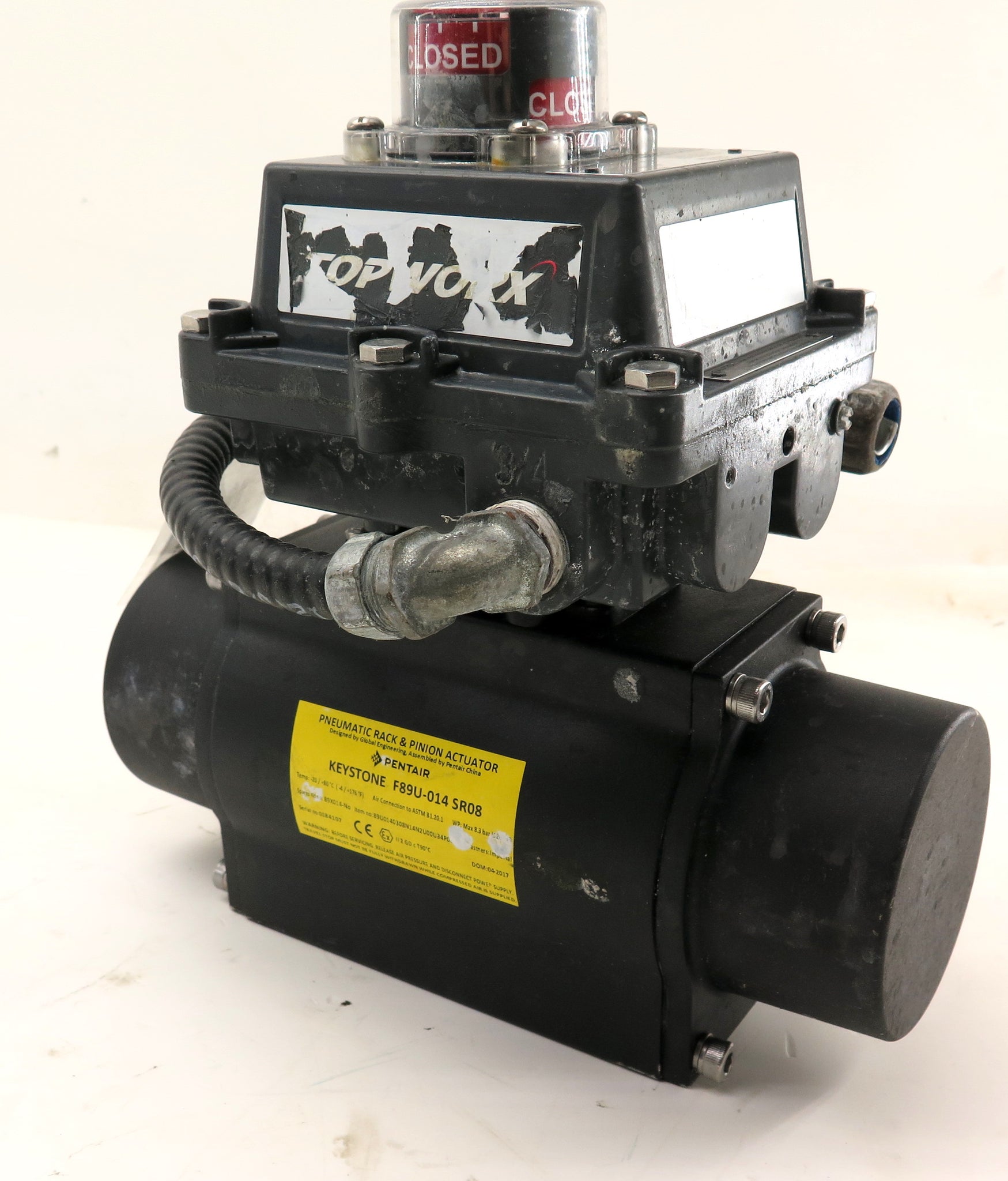 Keystone / Pentair F89U-014 SR08 Pneumatic Rack & Pinion Actuator KIT ...