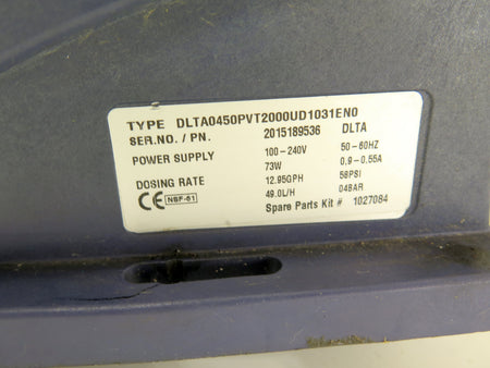 ProMinent DLTA0450PVT2000UD1031EN0 Metering Pump 100-240Vac - Advance Operations
