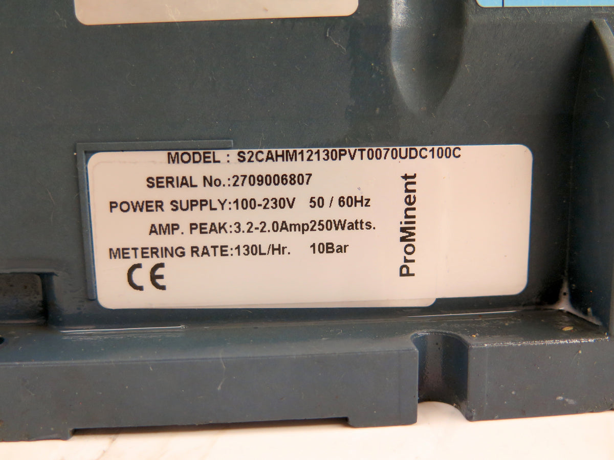 ProMinent S2CAHM12130PVT0070UDC100C Metering Pump 130L/Hr 10Bar - Advance Operations