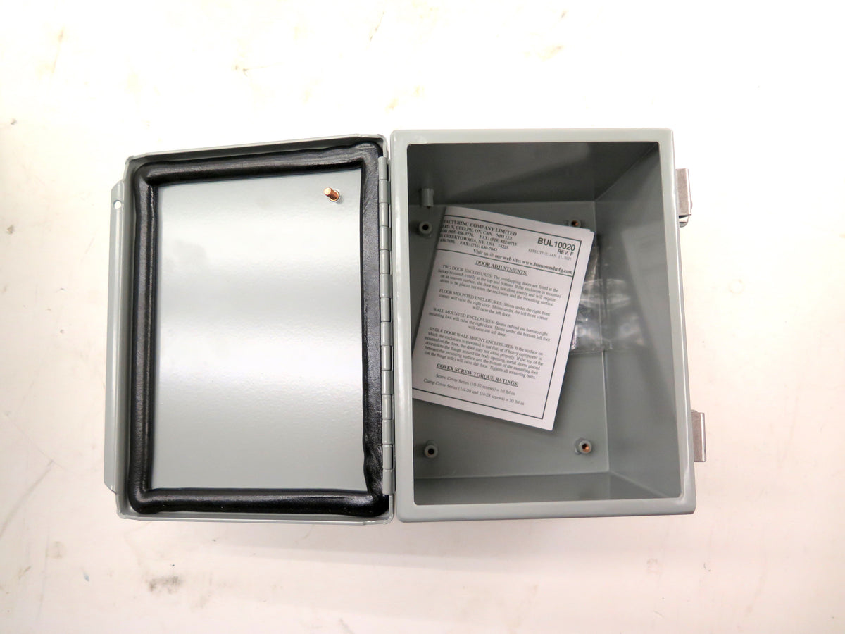 Hammond 1414PHG6 NEMA / EEMAC 12 JIC Enclosure Box Panel Included - Advance Operations