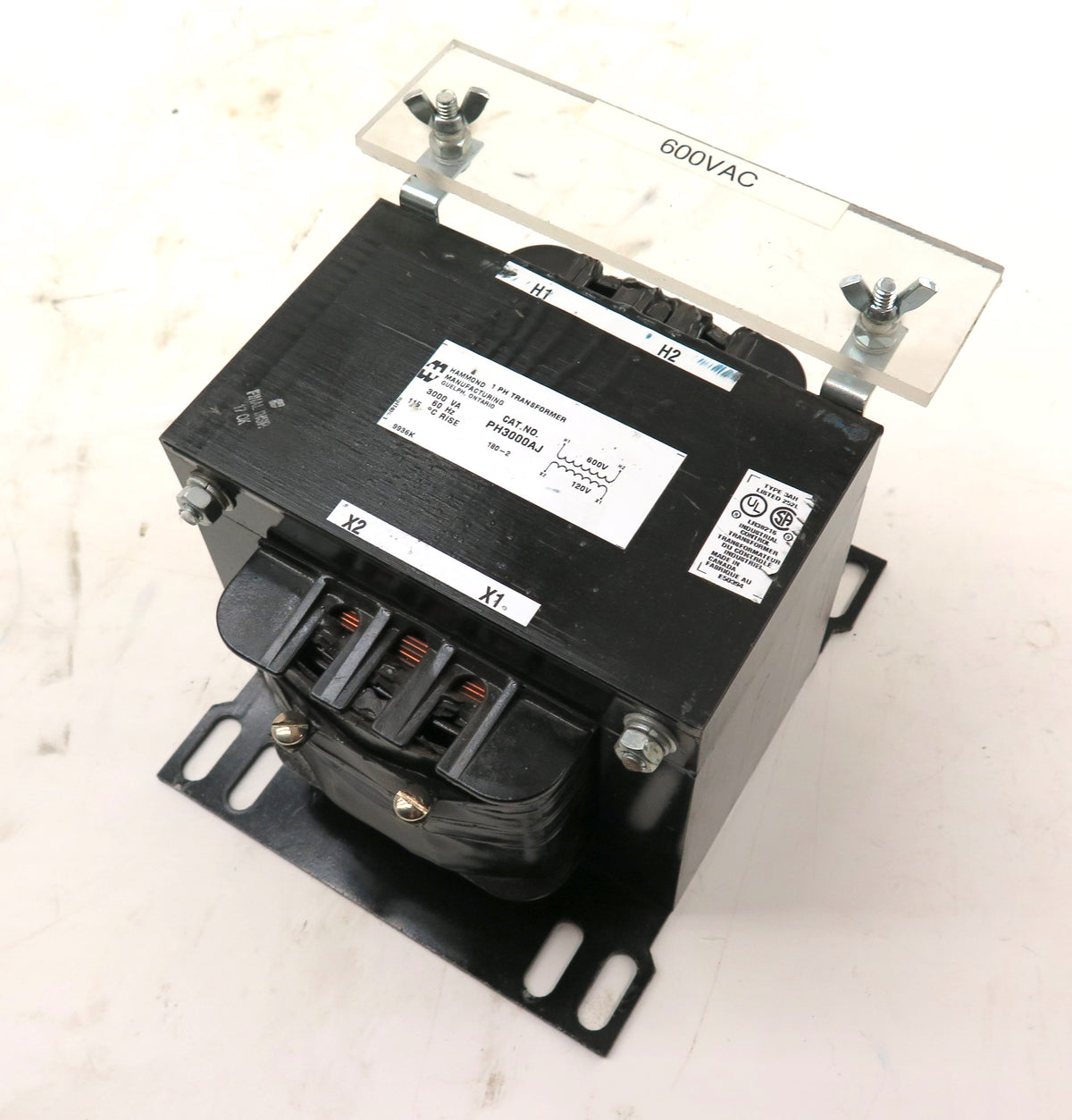 Hammond PH3000AJ Transformer 1 PH 600Vac To 120-V - Advance Operations