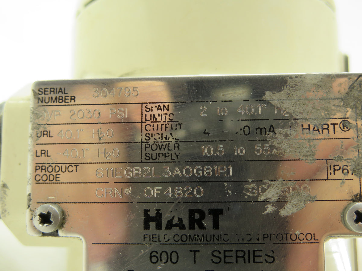 ABB 611EGB2L3AOG81P1 Pressure Trasnmitter - Advance Operations