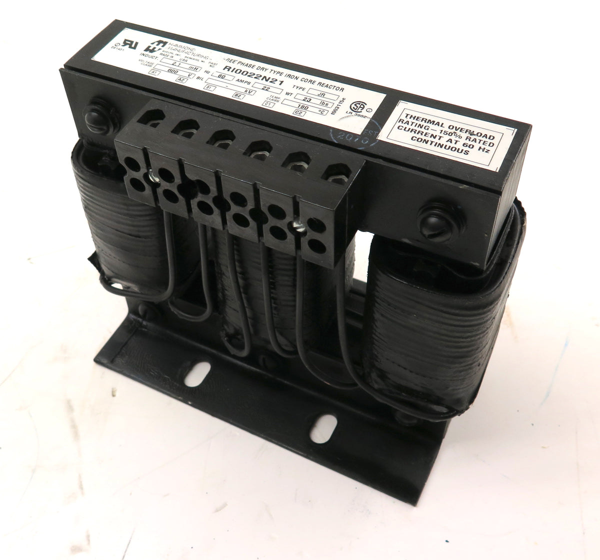 Hammond RI0022N21 Three Phase Dry Type Iron Core Reactor - Advance Operations