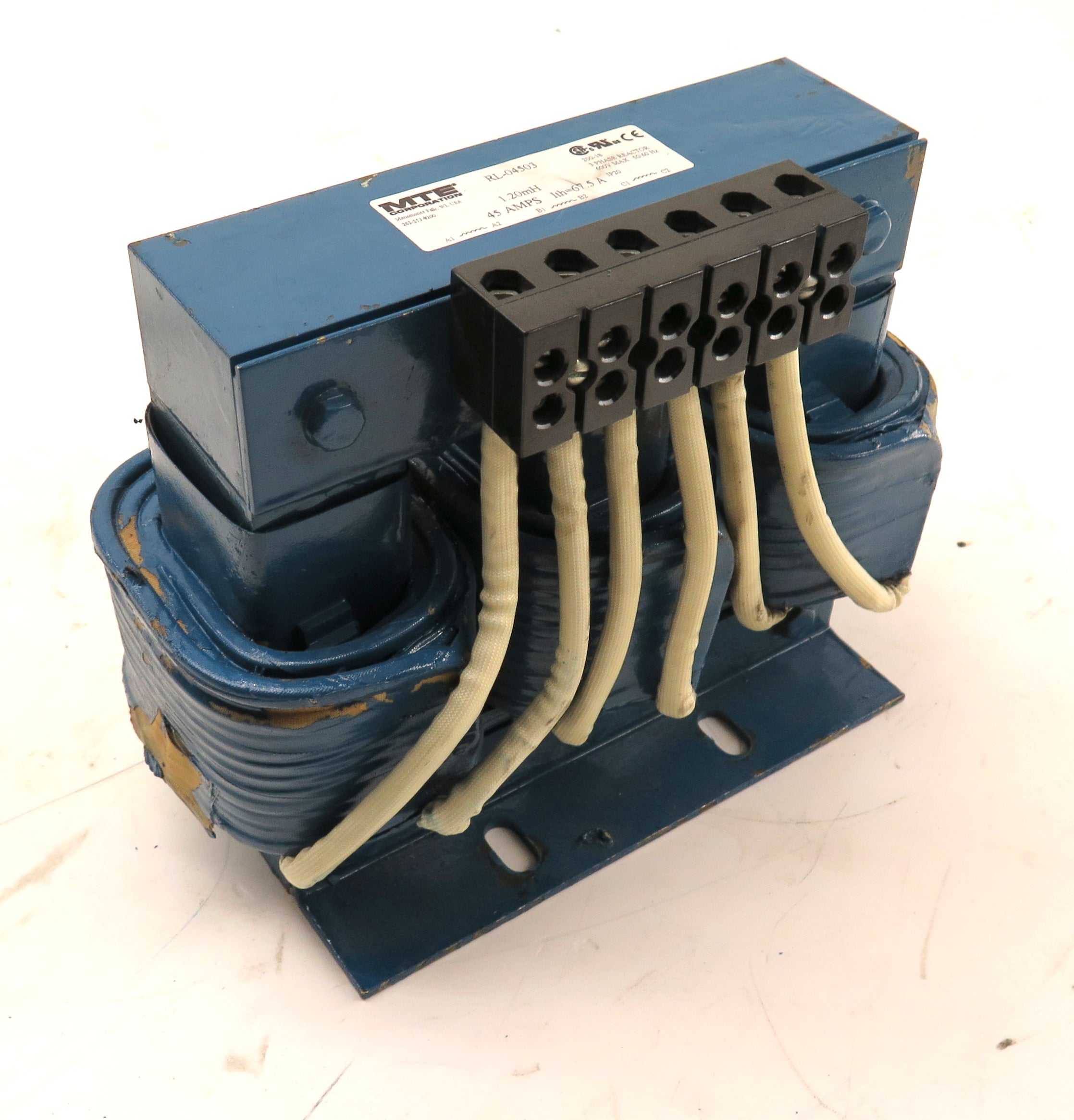MTE RL-04503 Line Reactor 45A 600V Max 1.20mH - Advance Operations