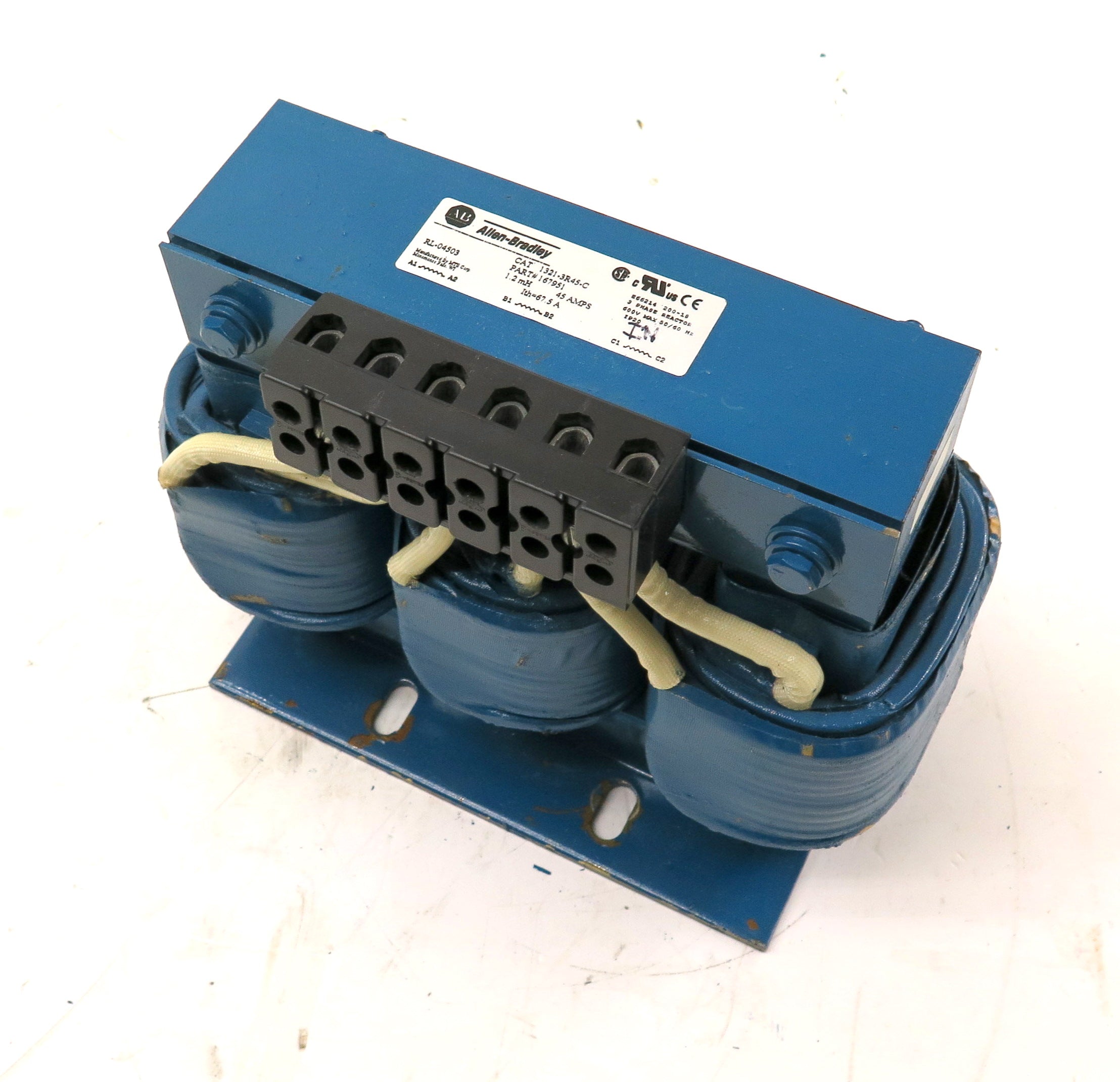 Allen-Bradley 1321-3R45-C Line Reactor 3 Phase 600v Max 45A 1.2mH - Advance Operations