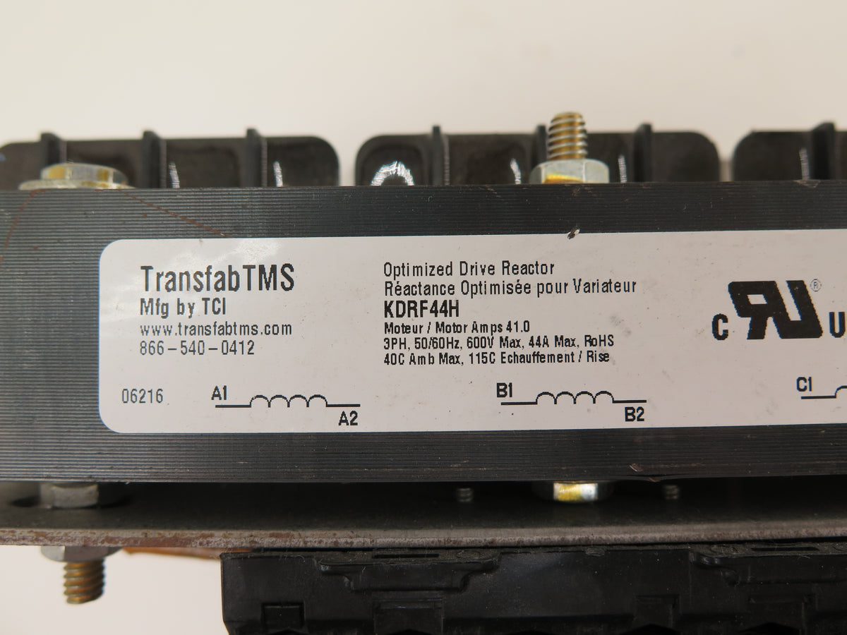 TransfabTMS KDRF44H Line Reactor 41A 3 Phase 600V max - Advance Operations