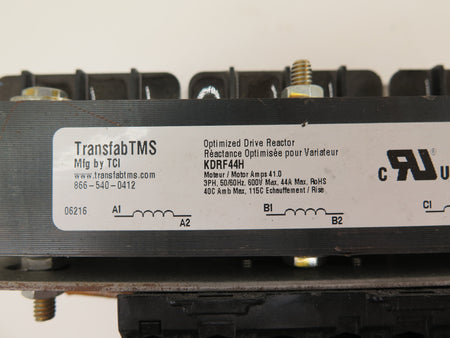 TransfabTMS KDRF44H Line Reactor 41A 3 Phase 600V max - Advance Operations