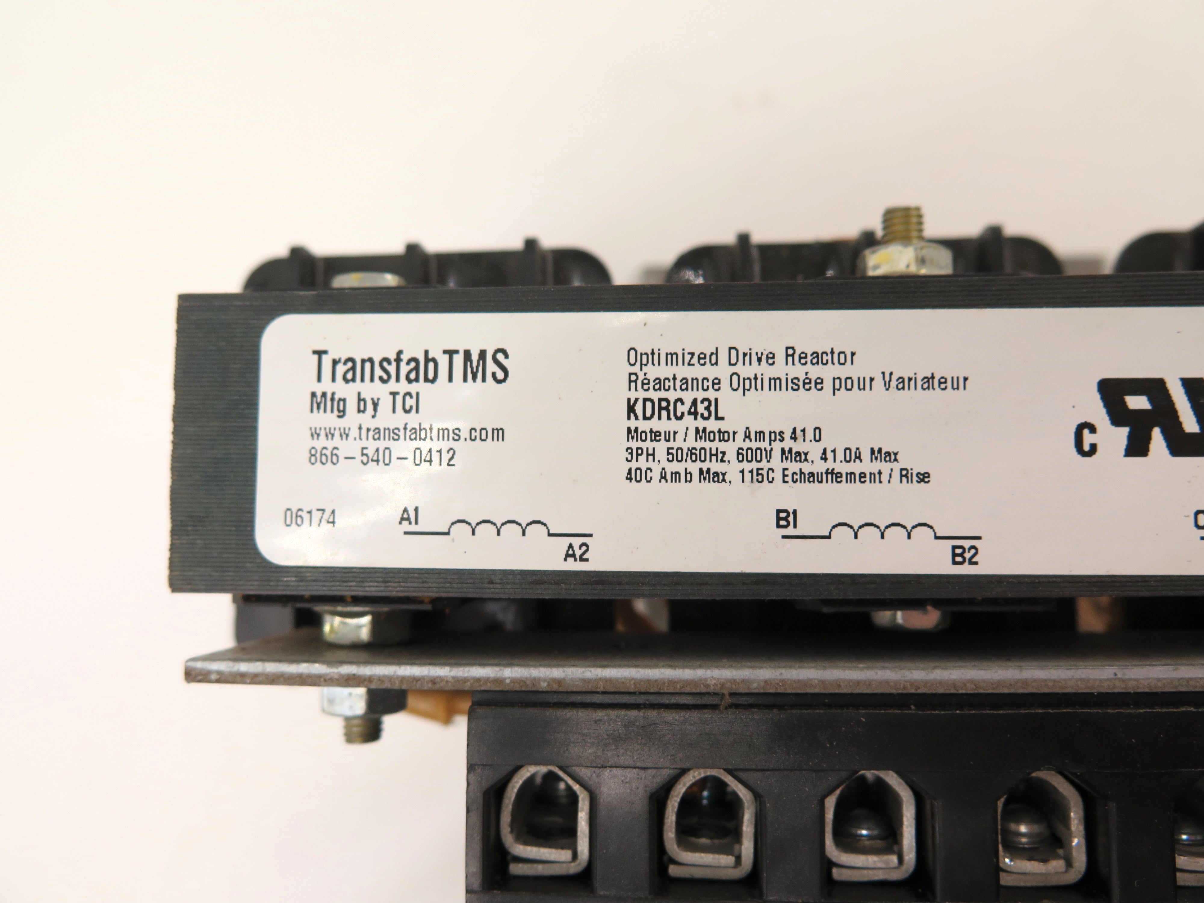TransfabTMS KDRC43L Optimized Drive Reactor 3 Phase 600V Max 41A - Advance Operations