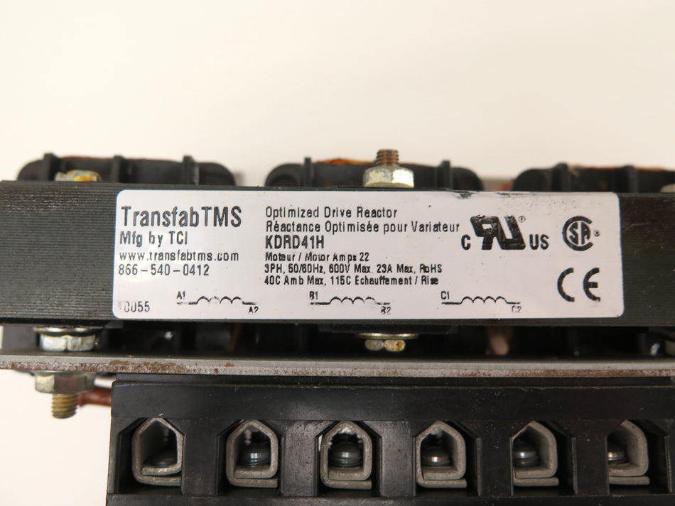 TransfabTMS KDRD41H Optimized Drive Reactor 3 Phase 600V max 23A - Advance Operations