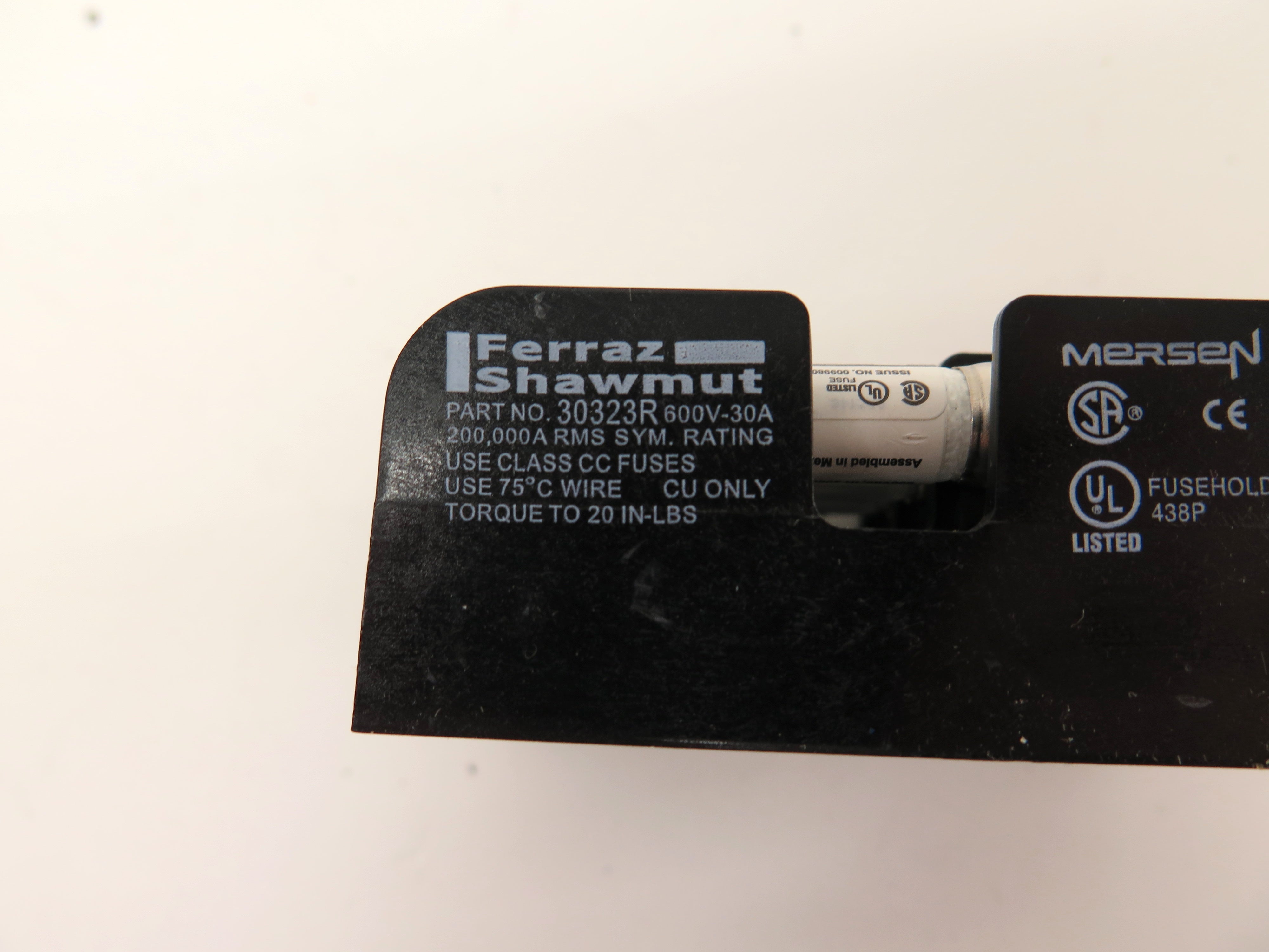 Ferraz Shawmut 30323R Fuse Holder & KTK-R-30 Fuses (3) - Advance Operations
