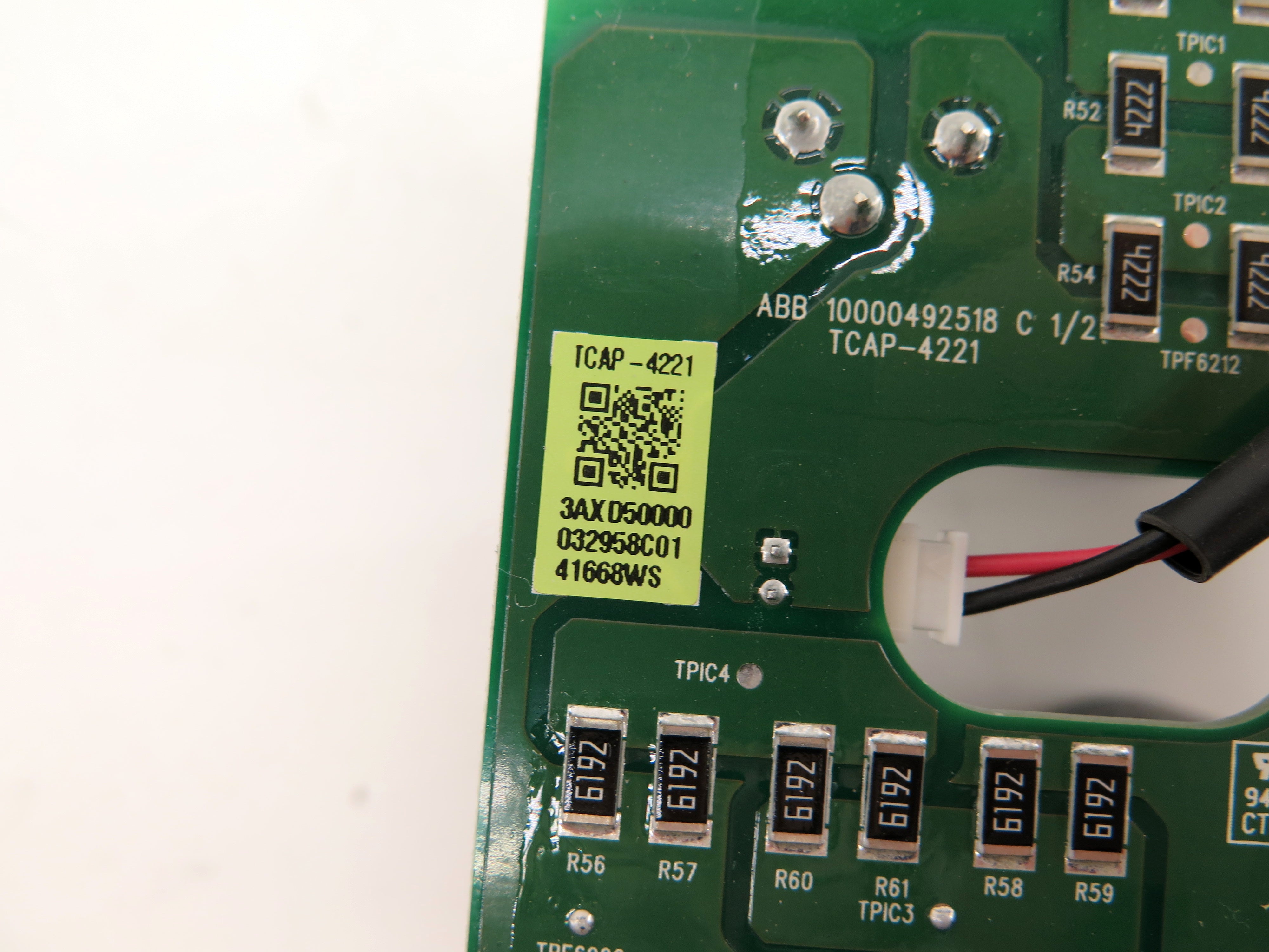 ABB TCAP4221 Capacitor Control Board - Advance Operations
