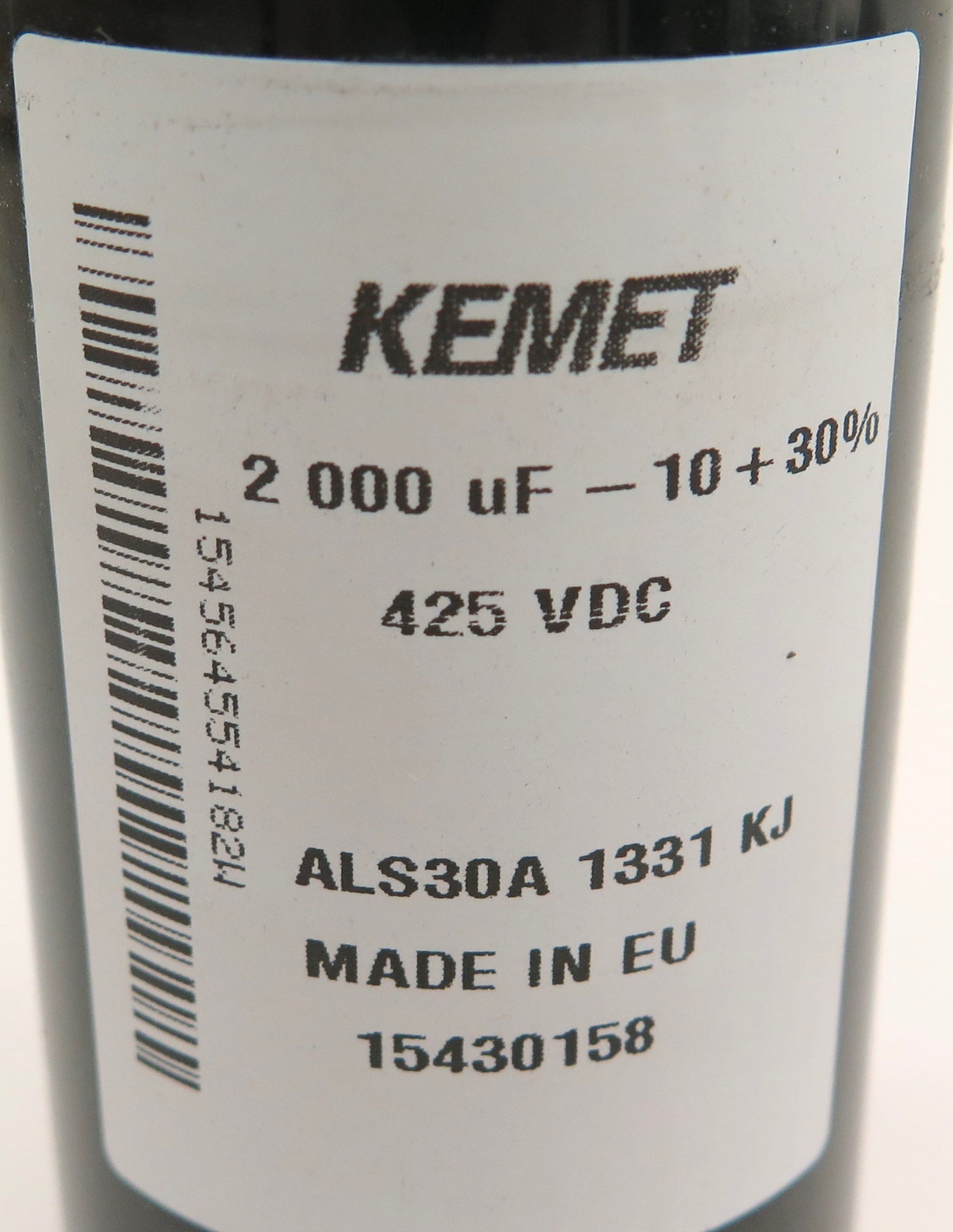 Kemet ALS30A 1331 KJ Capacitor 2000uF - 10+10% 425VDC - Advance Operations