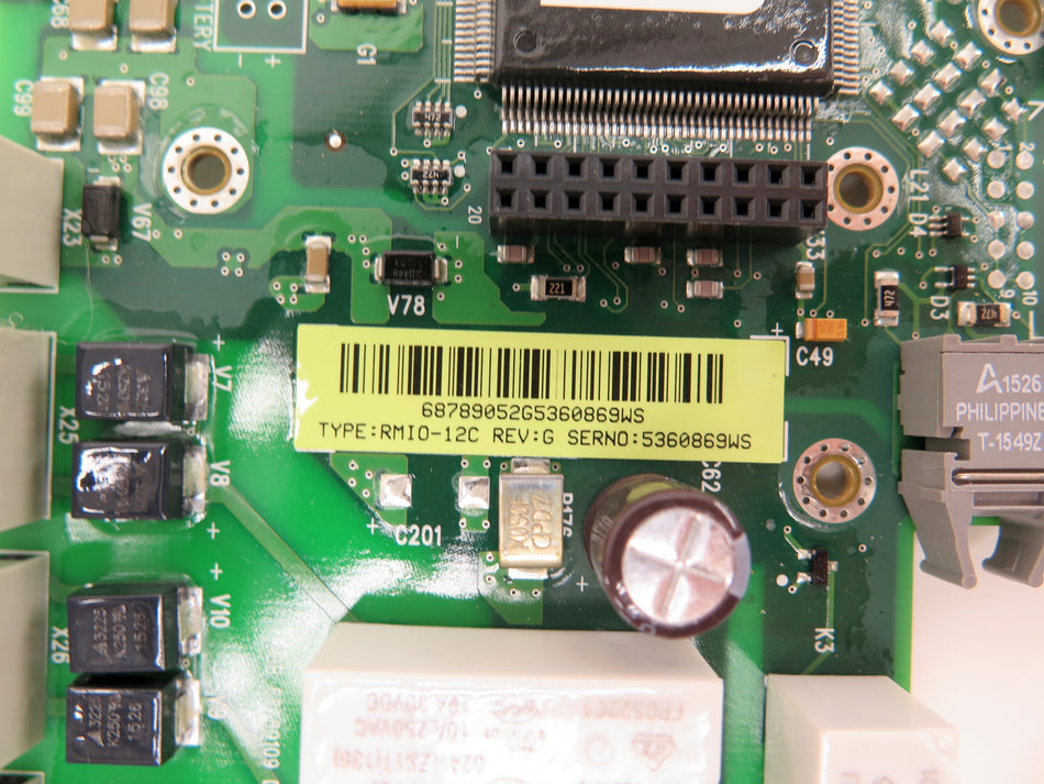 ABB RMIO-12C Rev.G AC Drive Control Board - Advance Operations