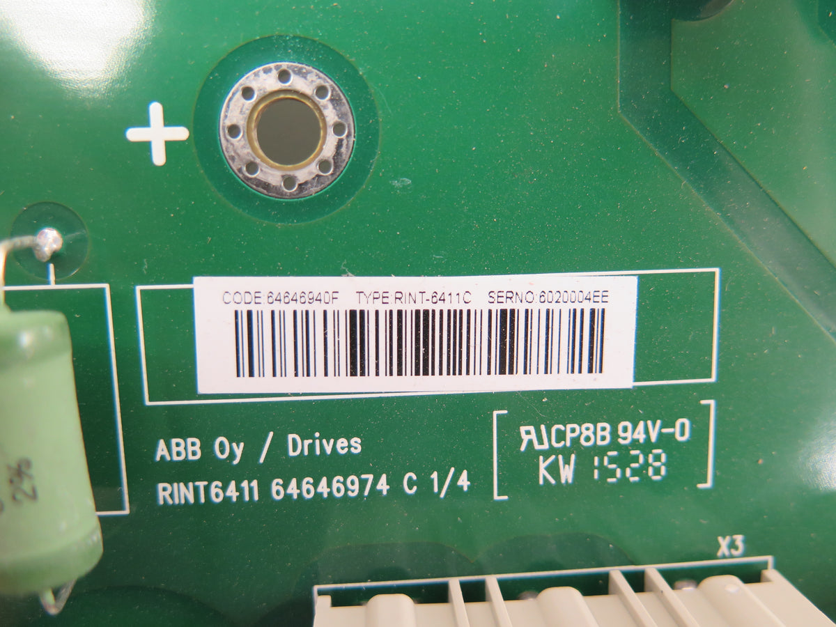 ABB RINT-6411C AC Drive Control Board - Advance Operations