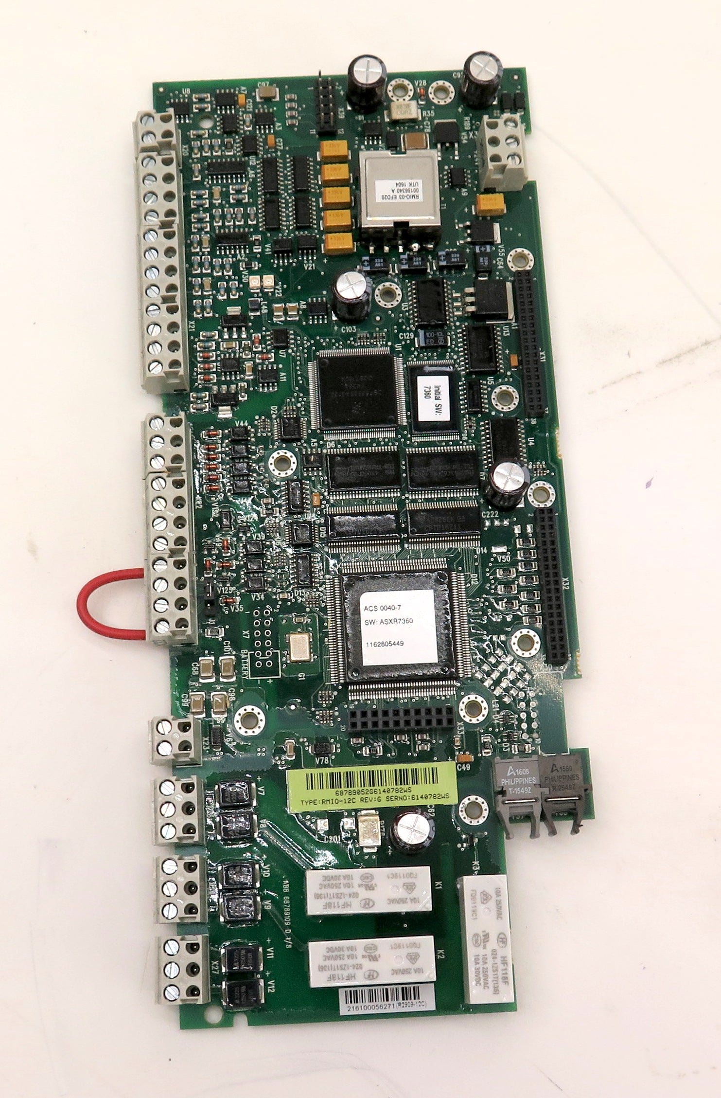 ABB RMIO-12C Rev. G AC Drive Control Board - Advance Operations
