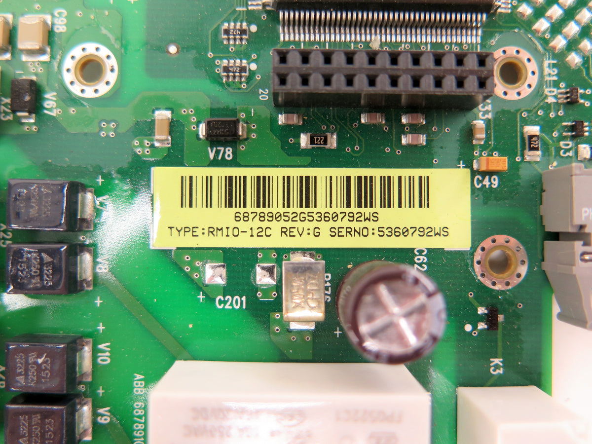 ABB RMIO-12C Rev.G AC Drive Control Board For ACS800 Series - Advance Operations