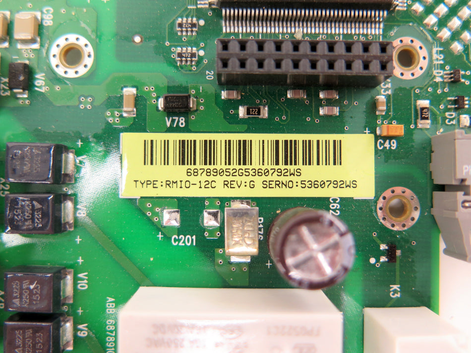 ABB RMIO-12C Rev.G AC Drive Control Board For ACS800 Series - Advance Operations