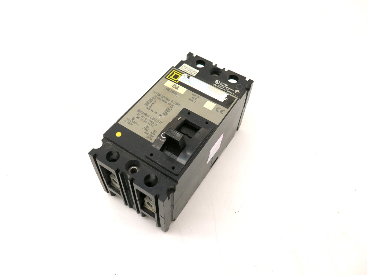 Square D FAL26015 Industrial Grade 15A Circuit Breaker 2 Pole - Advance Operations