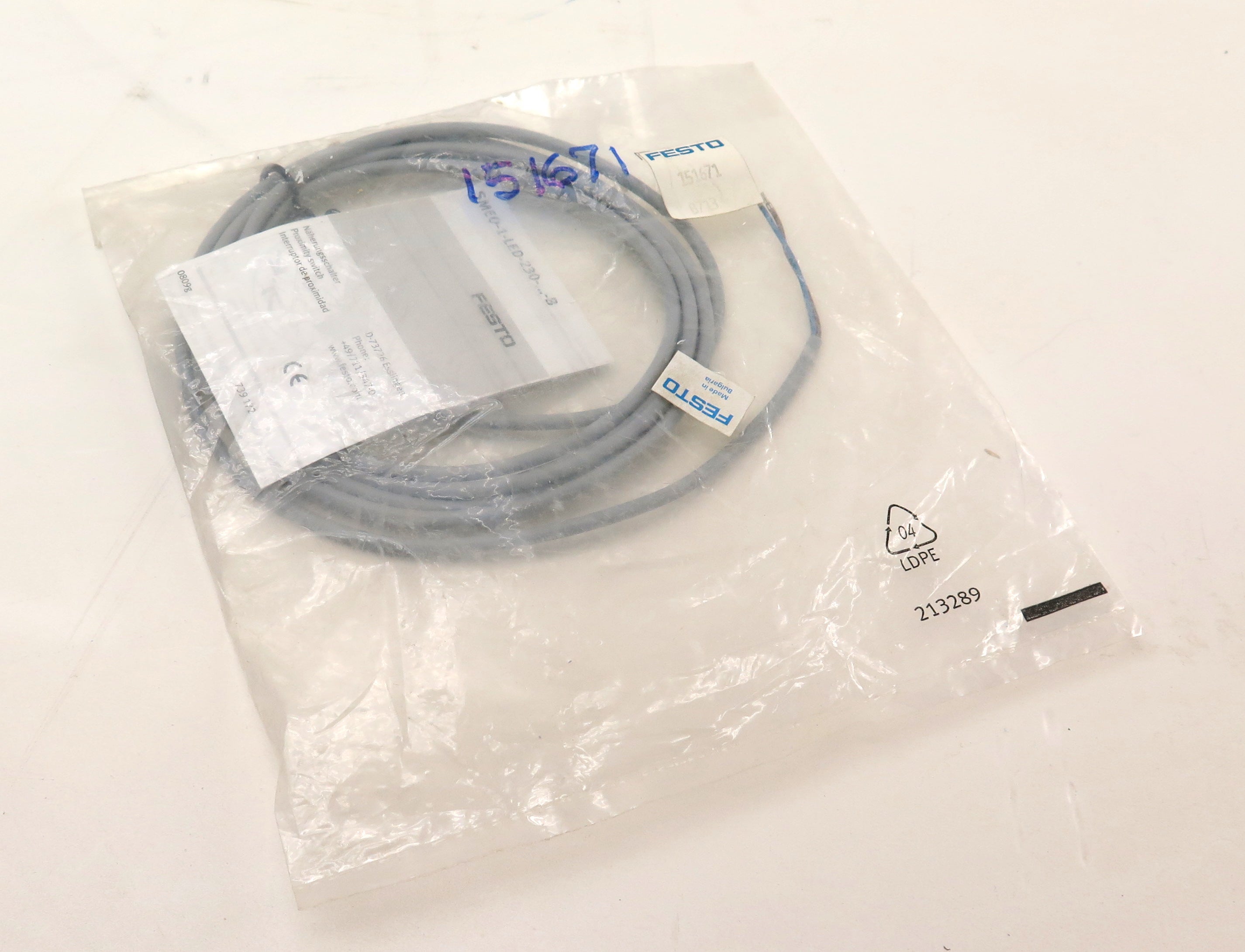 Festo SMEO-1-LED-230-B Magnetic Switch NEW 230Vac / 200Vac - Advance Operations