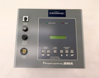 Powerware BMA Controller Model SA / Uniterruptible Power Supply E93786 - Advance Operations
