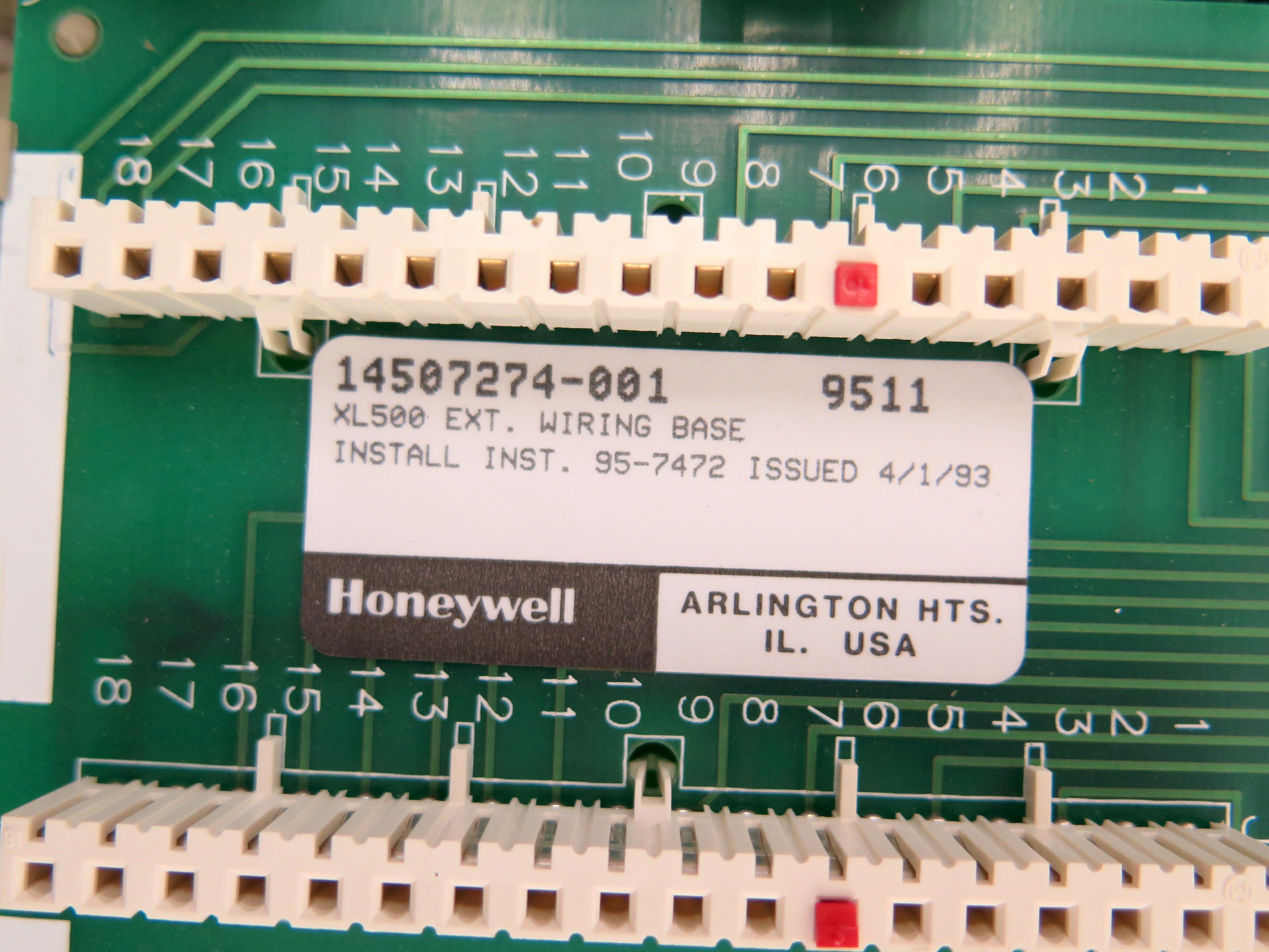 Honeywell 14507274-001 XL500 Ext. Wiring Base - Advance Operations