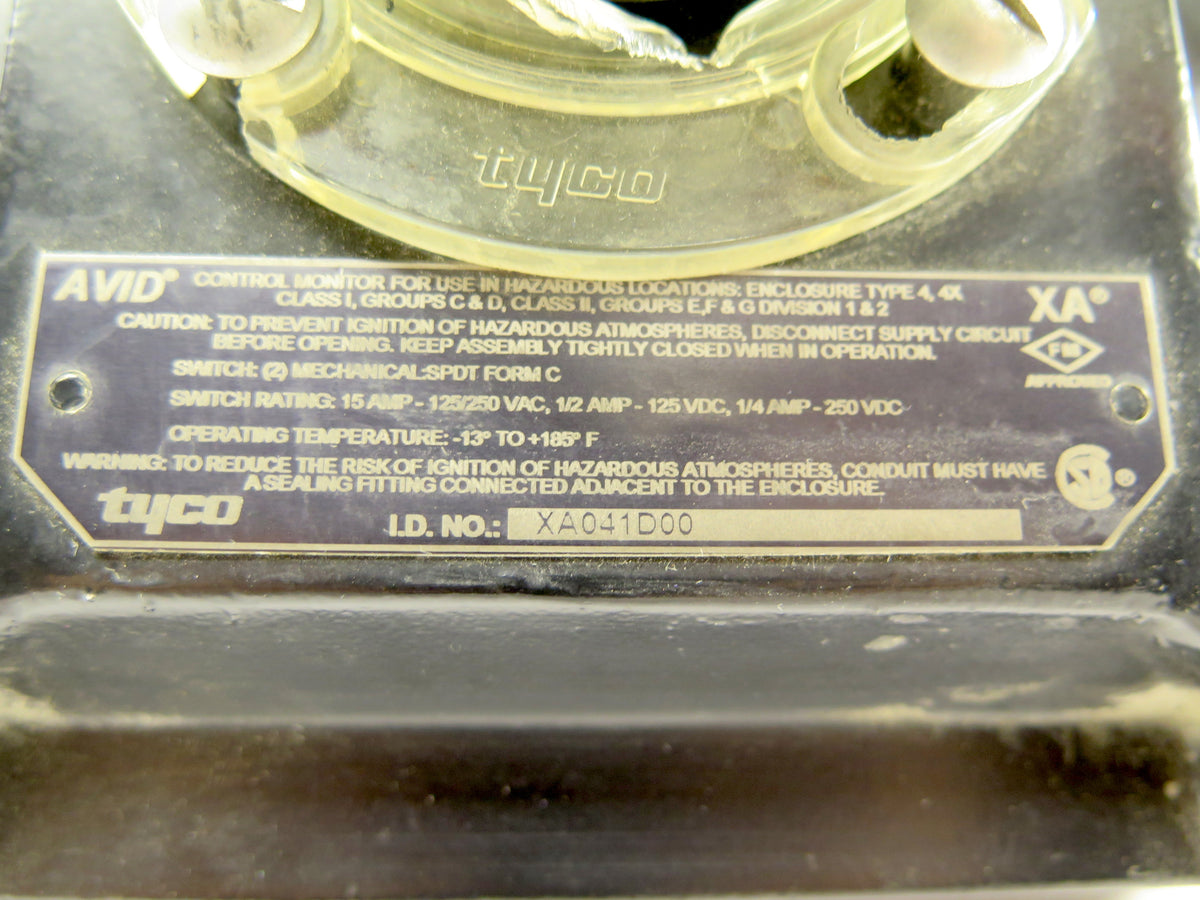 Tyco XA041D00 Positioner Monitor Actuator Control PLASTIC COVER BROKEN - Advance Operations