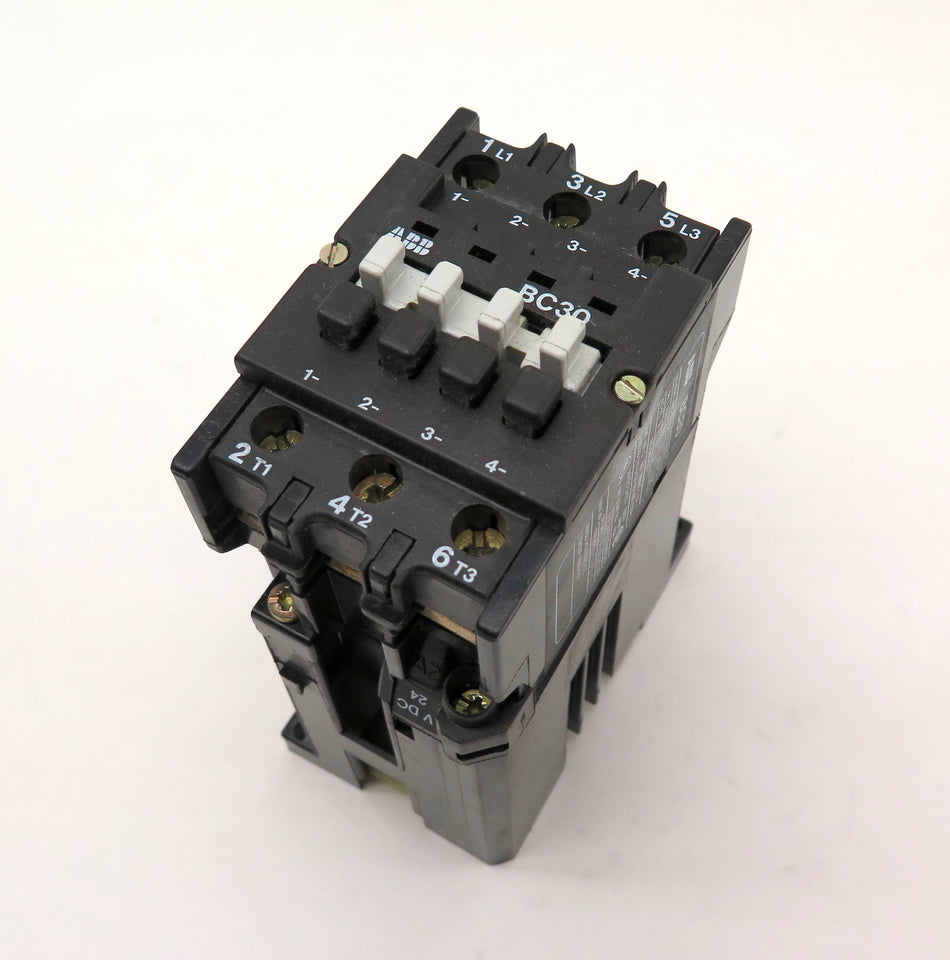 ABB BC30C*EX Contactor 600Vmax 30HP Relay 24V Coil - Advance Operations