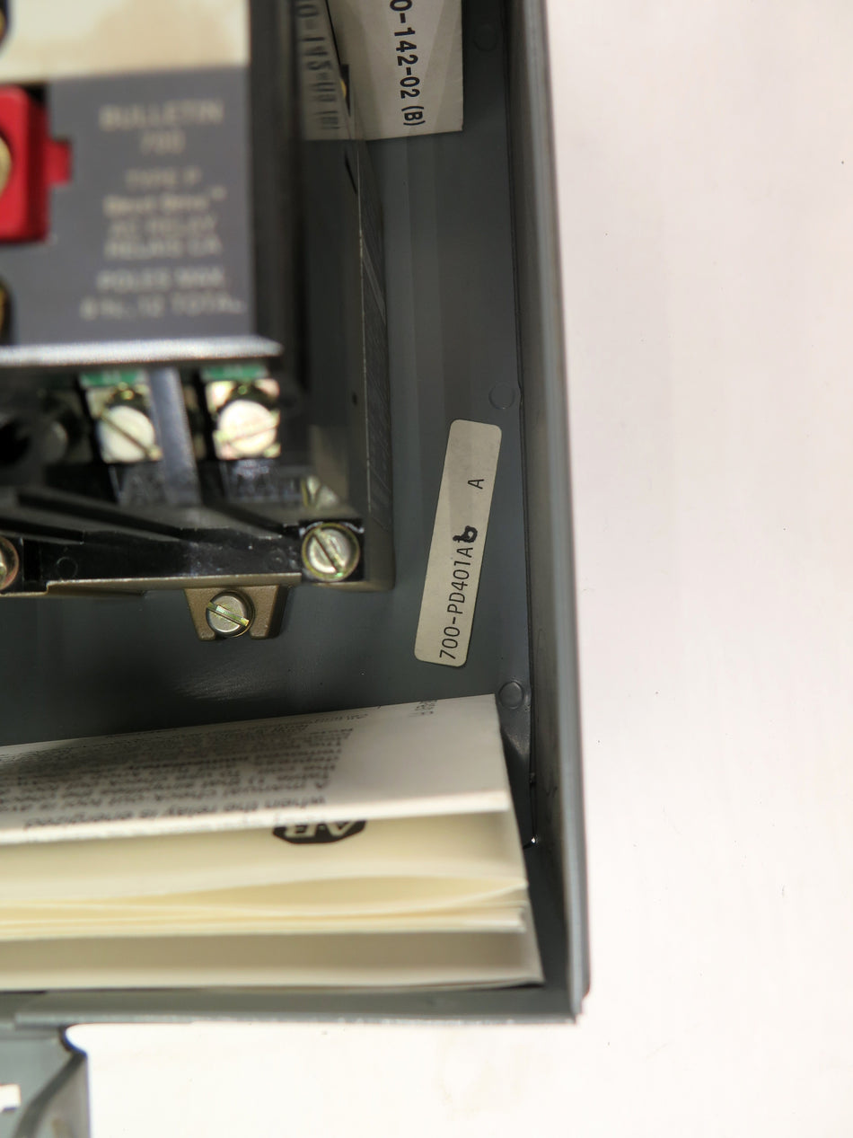 Allen-Bradley 700-PD401A6 Relay & Enclosure 120Vac Coil - Advance Operations