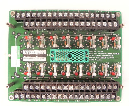 Triconex Terminal Board for 2551 7400058-110 - Advance Operations