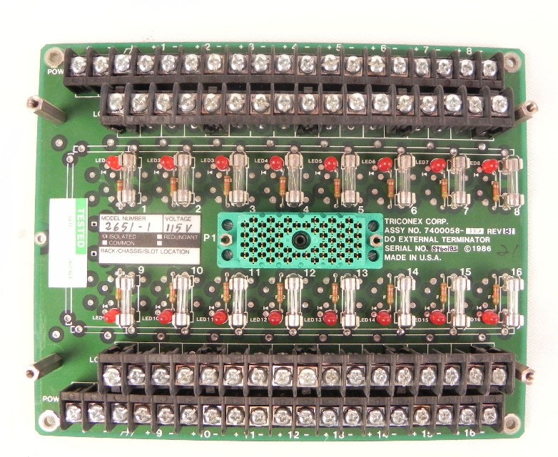 Triconex Terminal Board for 2551 7400058-110 - Advance Operations