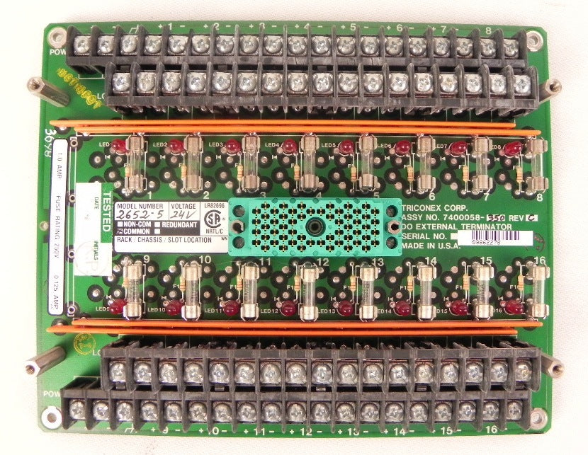 Triconex Terminal Panel for 2652-5 7400058-350 - Advance Operations