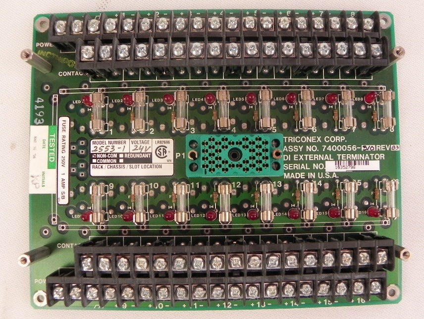 Triconex Terminal Board for 2553 7400056-310 - Advance Operations