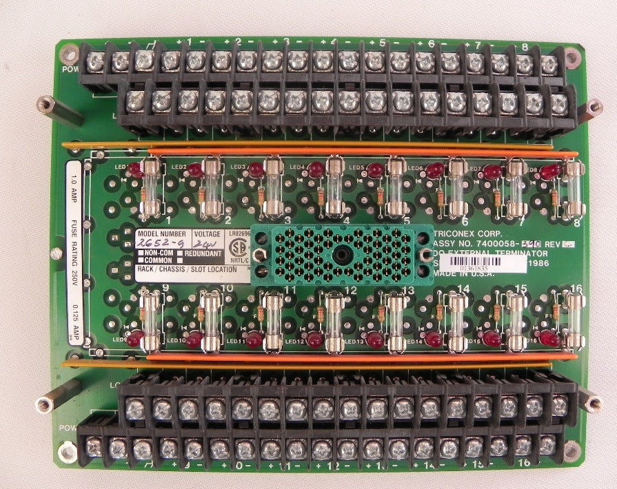 Triconex Terminal Board for 2652-9 7400058-390 - Advance Operations