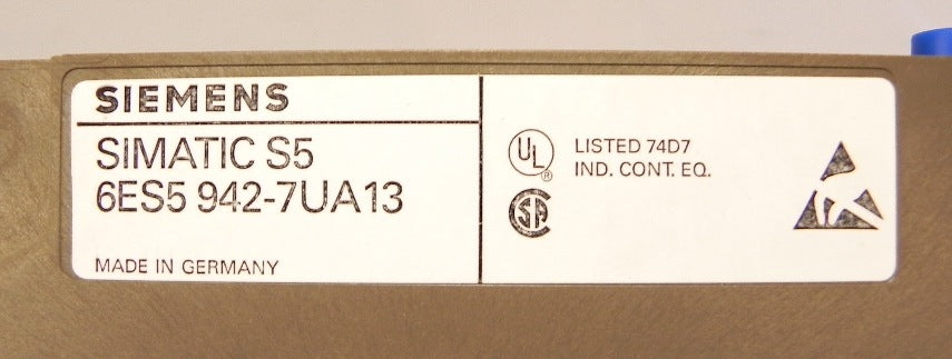 Siemens Processor Module CPU 6ES5-942-7UA13 - Advance Operations
